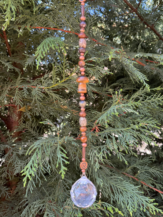 Reiki Infused Mushroom Sun Catcher