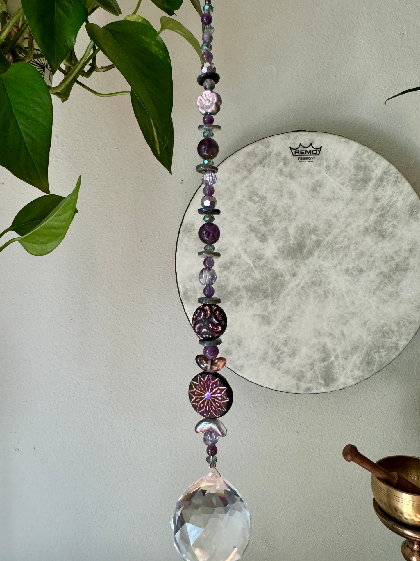 Reiki Infused Sun Catcher with Amethyst