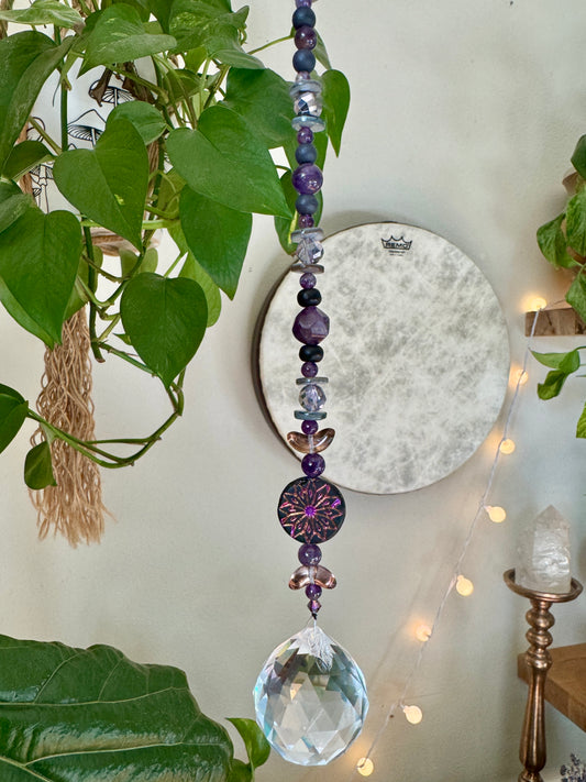 Reiki Infused Sun Catcher with Amethyst