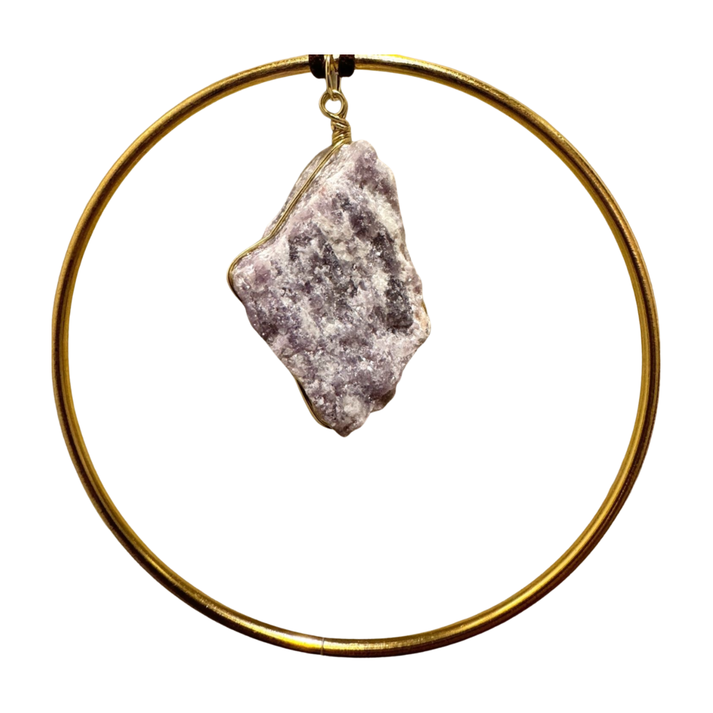 Lepidolite and Agate Sun Catcher | Reiki Infused