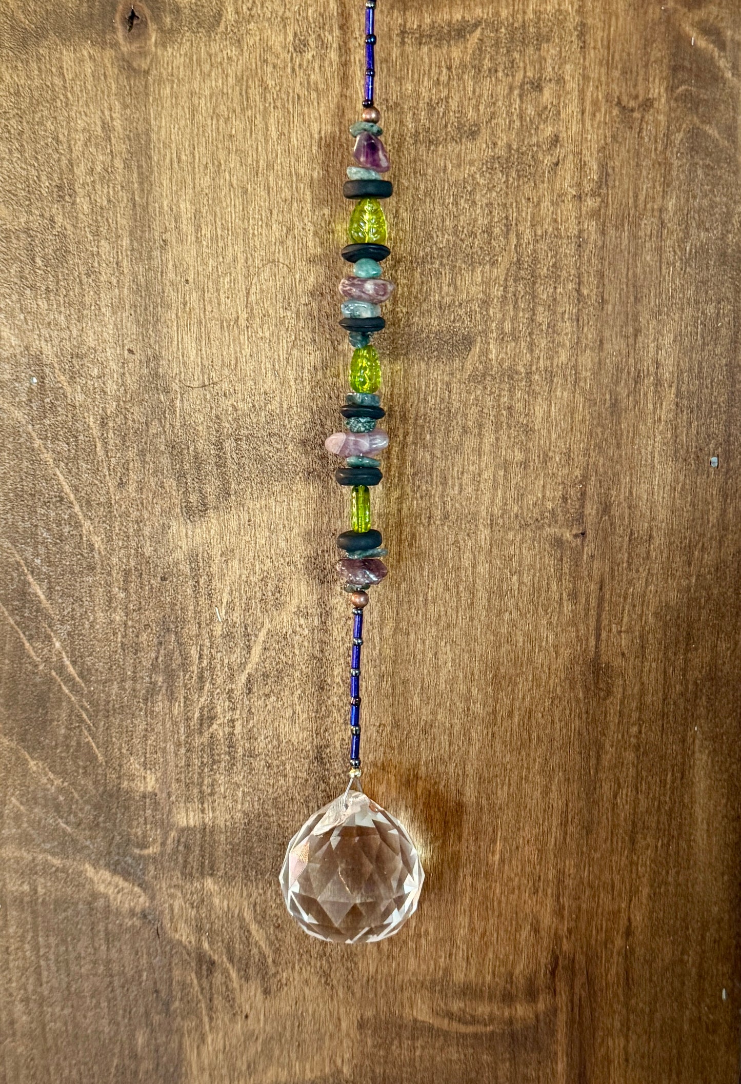 Reiki Infused Amethyst & Agate Sun Catcher