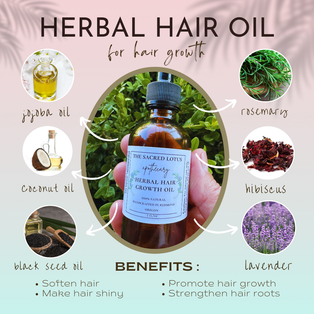 Herbal Hair Growth Oil 2 Ounces